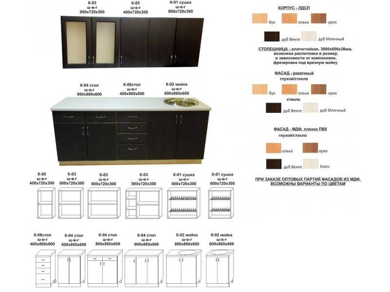 кухонный гарнитур прямой в Волгограде
