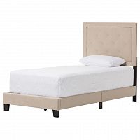 кровать paris linen upholstered beige 90х200 в Волгограде
