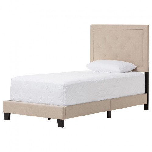 кровать paris linen upholstered beige 90х200 в Волгограде