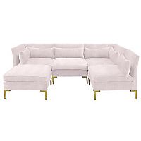 диван zara sectional угловой розовый в Волгограде