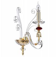 бра crystal lux catarina ap1 gold/transparent-cognac в Волгограде