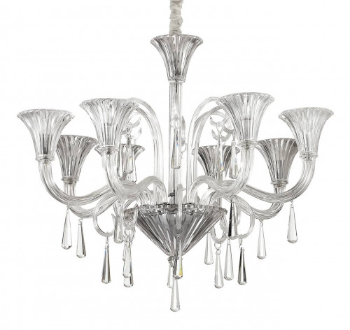 подвесная люстра ideal lux santa sp8 transparente в Волгограде