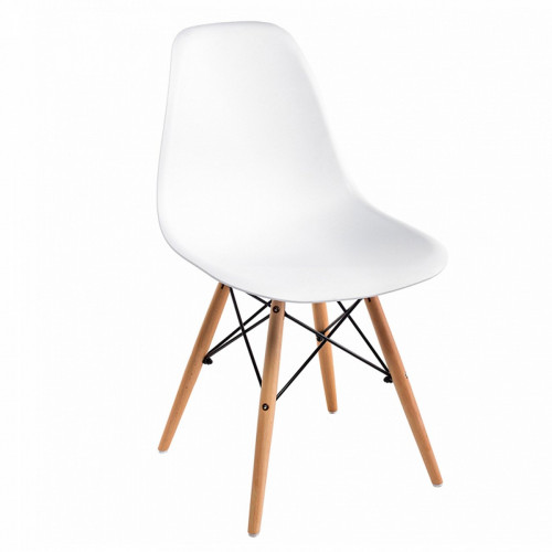 стул деревянный eames pc-015 white в Волгограде