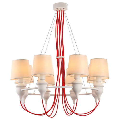 подвесная люстра arte lamp sergio a3325lm-8wh в Волгограде