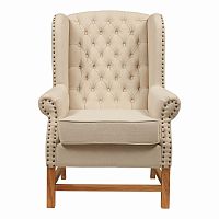 кресло мягкое с ушами french provincial armchair бежевое в Волгограде