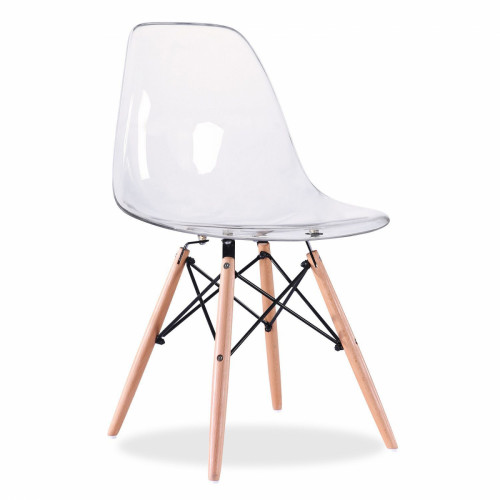 стул деревянный pc-015 прозрачный (eames style) в Волгограде