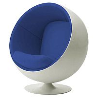 детское кресло eero ball chair бело-синее в Волгограде