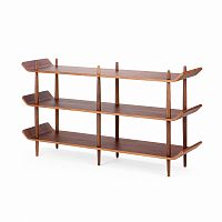 стеллаж bentwood двойной темно-коричневый в Волгограде