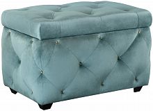 сундук leset classic-е64 велюр yd-25b бирюзовый/ножки пластик в Волгограде