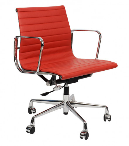 кресло eames style красная кожа в Волгограде