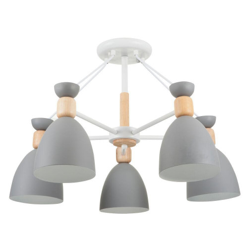 потолочная люстра freya delia fr5033cl-05w серая в Волгограде