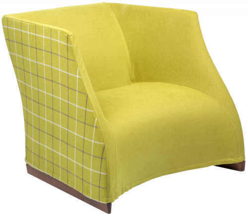 кресло vivienne armchair yellow checkerboard в Волгограде