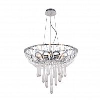 подвесная люстра crystal lux dorotea sp5 d450 chrome прозрачная в Волгограде