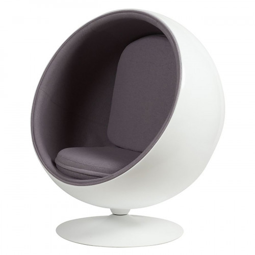 кресло eero ball chair серое в Волгограде