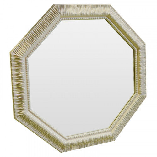 зеркало восьмиугольное бежевое с резьбой cozy beige в Волгограде
