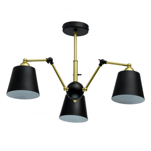 потолочная люстра mw-light таун 5 691011403 черная в Волгограде