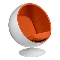 кресло eero aarnio style ball chair оранжевое в Волгограде