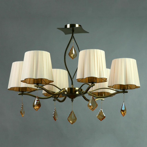 подвесная люстра brizzi bx03203/6 bronze cream в Волгограде