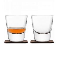 набор из 2 стаканов arran whisky с деревянными подставками 250 мл в Волгограде