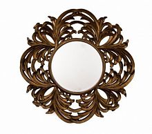 зеркало круглое большое в резной раме round leaf в Волгограде