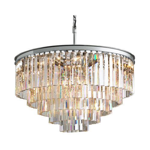 люстра odeon 5 rings chrome серая, прозрачное стекло в Волгограде