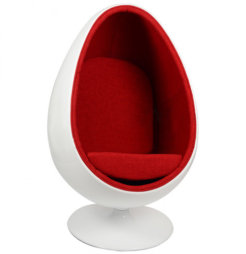 кресло ovalia egg style chair красное в Волгограде