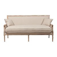 диван auguste salon bench with burlap прямой бежевый в Волгограде