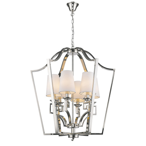 люстра presidential 6 от delight collection белая/никель в Волгограде