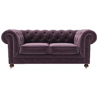 диван chesterfield lux двухместный прямой фиолетовый в Волгограде