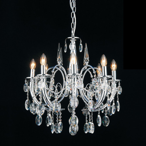люстра md103908-8a от illuminati прозрачная/ хром в Волгограде