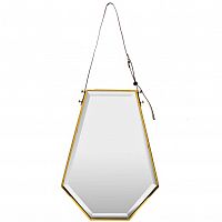 зеркало на ремне золотое шестиугольное 50х67 см в Волгограде