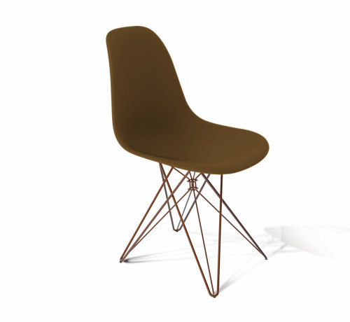 стул dsr коричневый s50 (eames style) в Волгограде