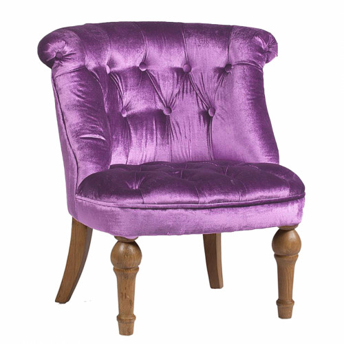 кресло sophie tufted slipper chair лиловое в Волгограде