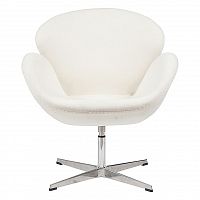 кресло swan chair белое в Волгограде