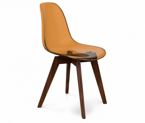 стул dsw кофейный s39 (eames style) в Волгограде