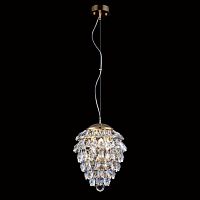 подвесной светильник crystal lux charme sp3+3 led gold/transparent в Волгограде