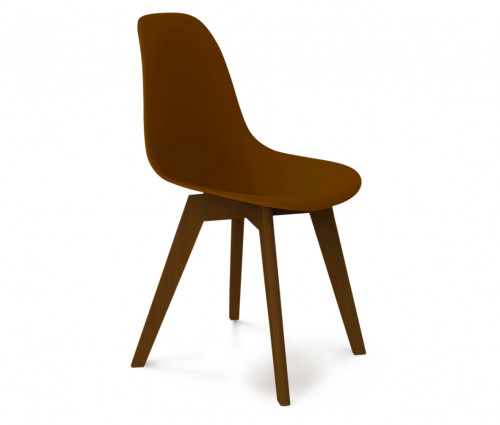 стул dsw коричневый s39 (eames style) в Волгограде