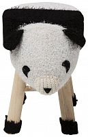 kare design пуф panda, коллекция "панда" 40*35*27, полиэстер, полиуретан, сосна, белый в Волгограде