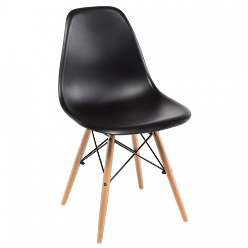 стул деревянный eames pc-015 black в Волгограде