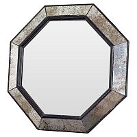 зеркало венецианское восьмиугольное черное в состаренной раме black swan в Волгограде