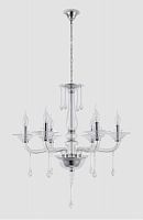 подвесная люстра crystal lux monica sp6 chrome/transparent в Волгограде