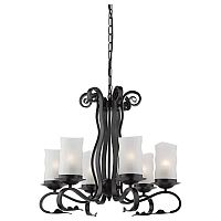 подвесная люстра arte lamp scroll a7915lm-6bk в Волгограде