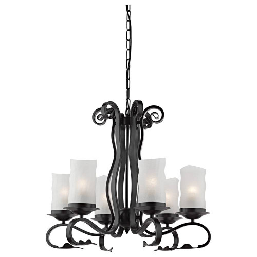 подвесная люстра arte lamp scroll a7915lm-6bk в Волгограде