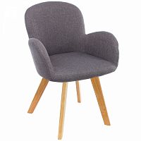 стул деревянный стул asia wooden legs / grey fabric в Волгограде