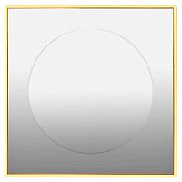 зеркало золотое квадратное 80х80 см с центральной круглой вставкой в Волгограде