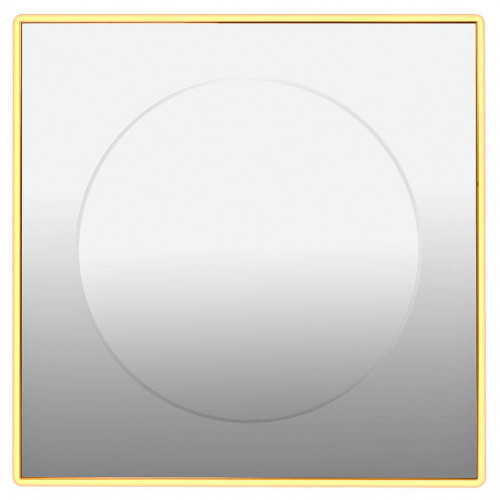 зеркало золотое квадратное 80х80 см с центральной круглой вставкой в Волгограде