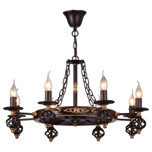 подвесная люстра arte lamp cartwheel a4550lm-8ck в Волгограде