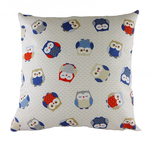 подушка с принтом owl print blue в Волгограде