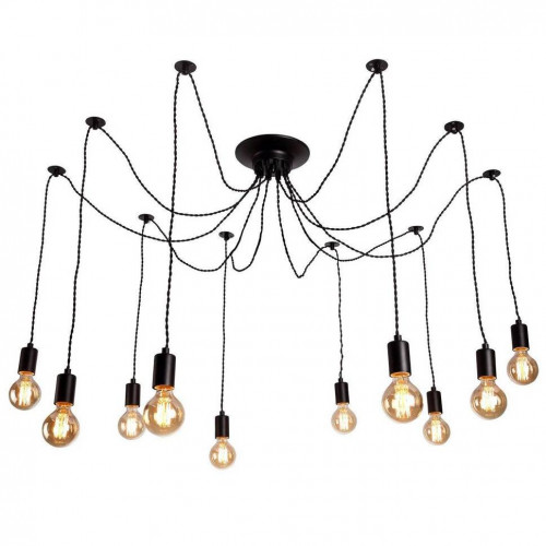 подвесная люстра arte lamp 76 a9184sp-10bk в Волгограде