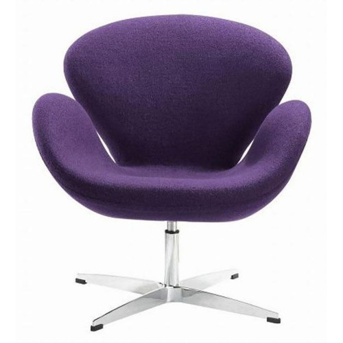 кресло swan chair шерсть фиолетовое в Волгограде